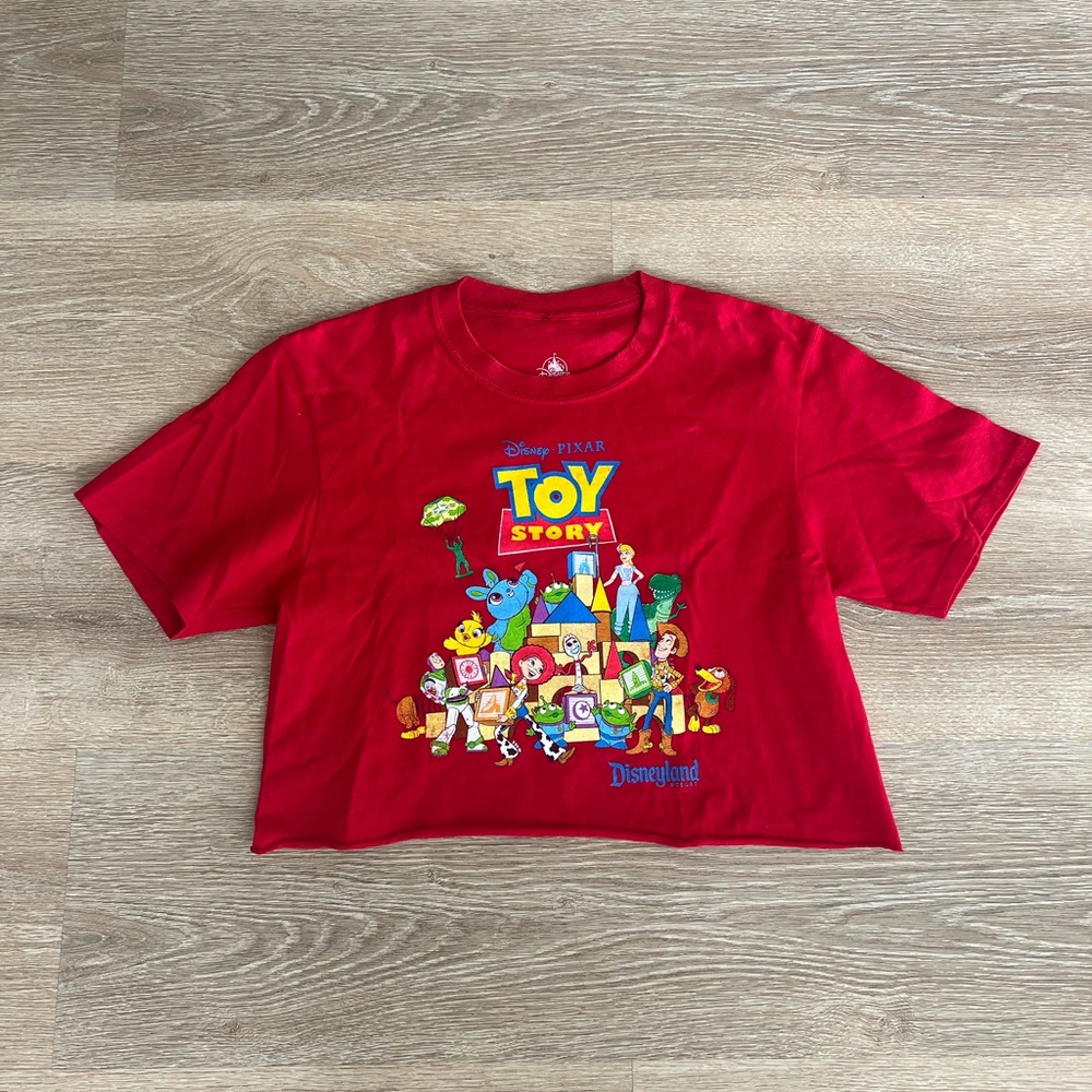 Disney Toy Story Cropped Red T-Shirt